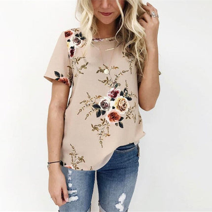 Women’s Chiffon Print Summer Blouse