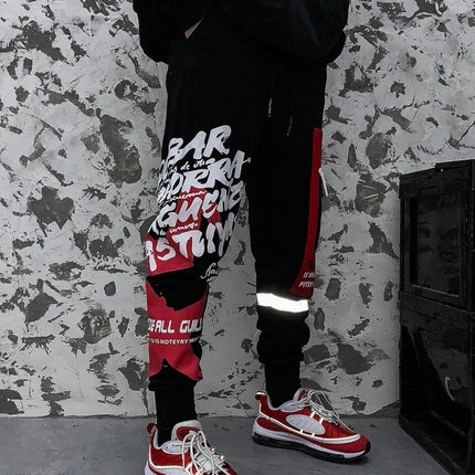 Men’s Letter Print Harem Sweatpants