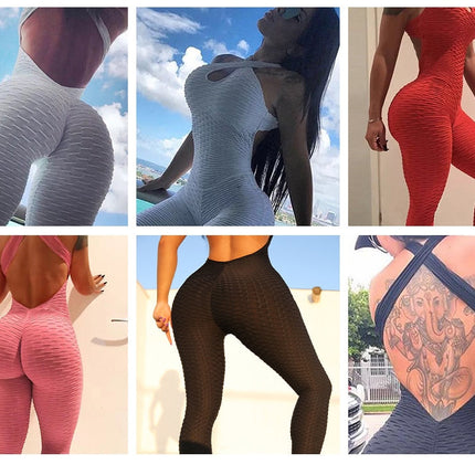 Women’s Halterneck Fitness Jumpsuit
