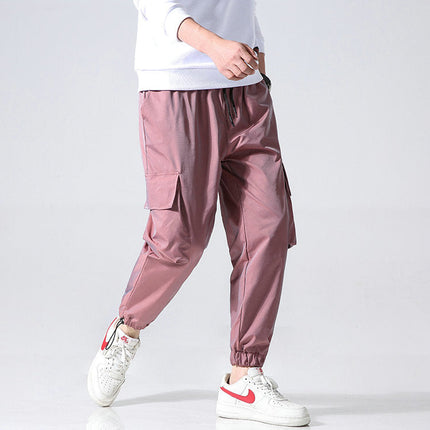 Men’s Reflective Cargo Jogger Pants