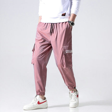 Men’s Reflective Cargo Jogger Pants