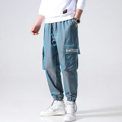 Men’s Reflective Cargo Jogger Pants
