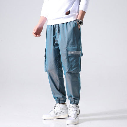 Men’s Reflective Cargo Jogger Pants