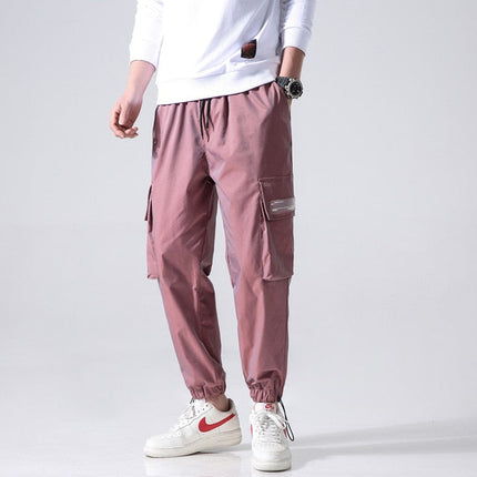 Men’s Reflective Cargo Jogger Pants