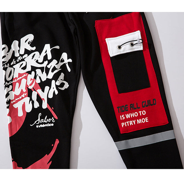 Men’s Letter Print Harem Sweatpants