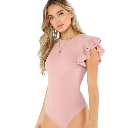 Ruffle Textured Summer Bodysuit