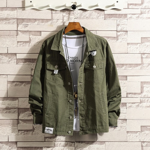 Military Style Baggy Bomber Jacket