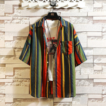 Men’s Bohemian Hawaiian Beach Shirt