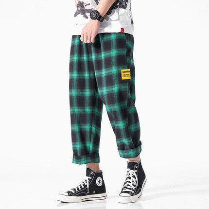 Men’s Plaid Jogger Pants