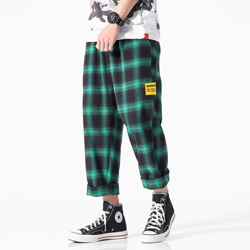 Men’s Plaid Jogger Pants