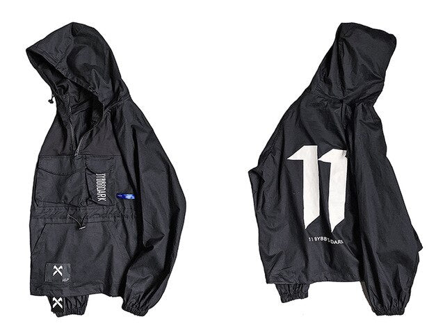 Hip Hop Cargo Pullover Jacket