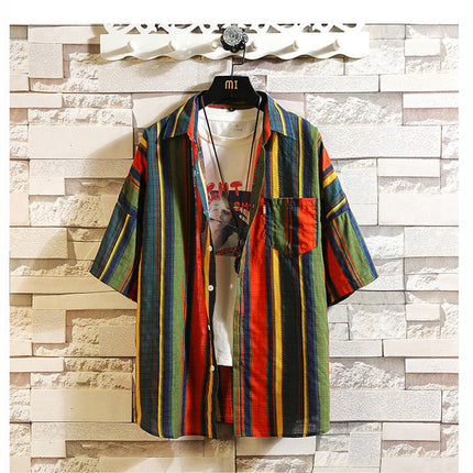 Men’s Bohemian Hawaiian Beach Shirt