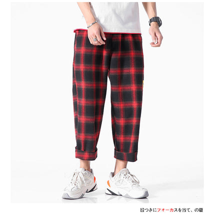 Men’s Plaid Jogger Pants