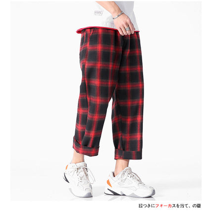 Men’s Plaid Jogger Pants