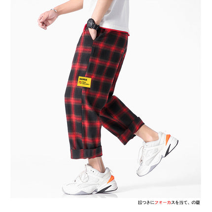 Men’s Plaid Jogger Pants
