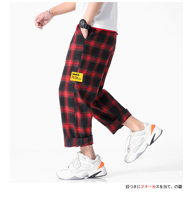 Men’s Plaid Jogger Pants