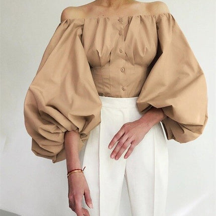 Women’s Off Shoulder Lantern Blouse