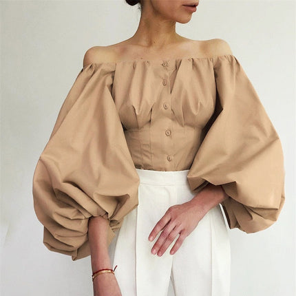 Women’s Off Shoulder Lantern Blouse