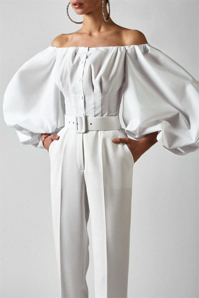 Women’s Off Shoulder Lantern Blouse
