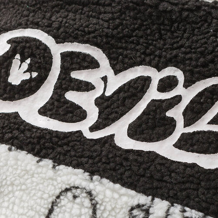 Dinosaur Graffiti Lambswool Parka