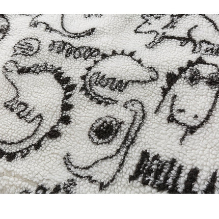 Dinosaur Graffiti Lambswool Parka