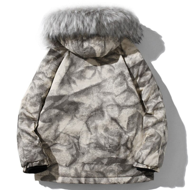 Tie Dye Hooded Cargo Parka