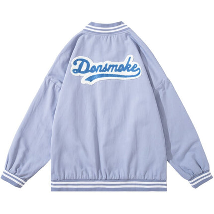 Bear Patch Varsity Track Jacket