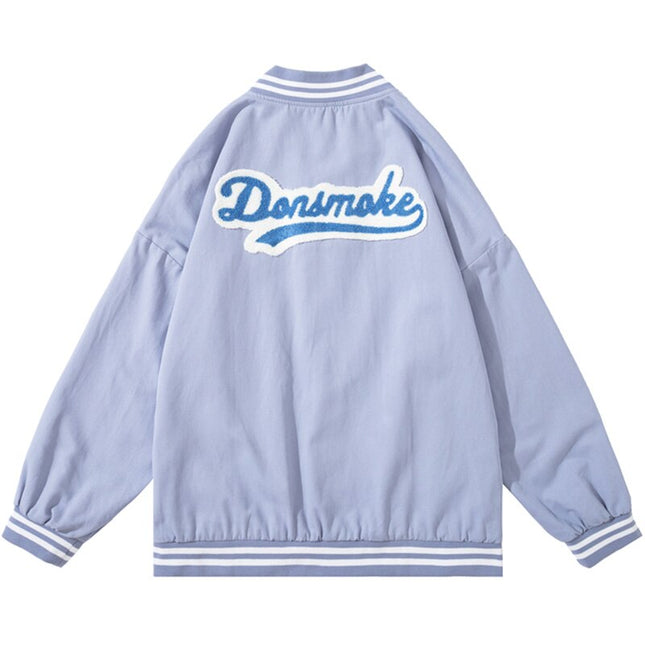 Bear Patch Varsity Track Jacket