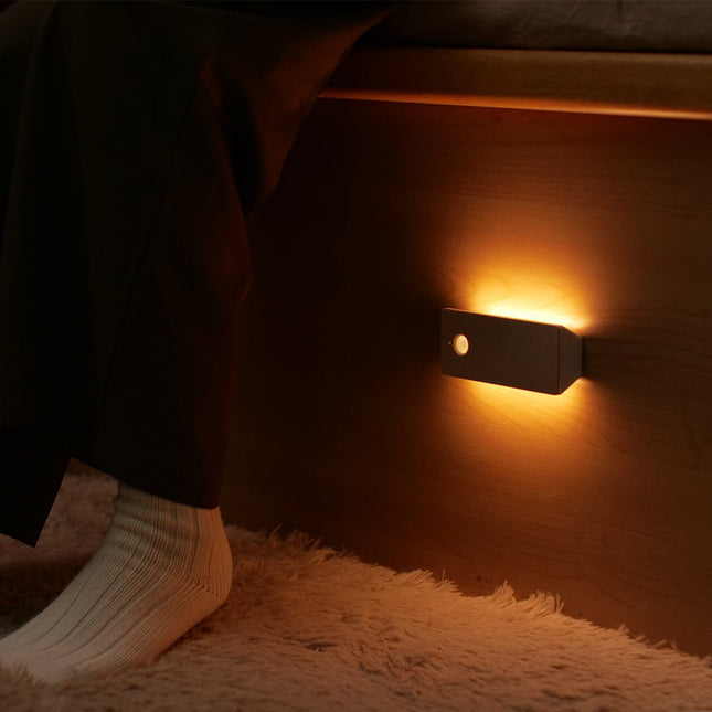 Rechargeable Motion Sensor Wooden Wall Night Light