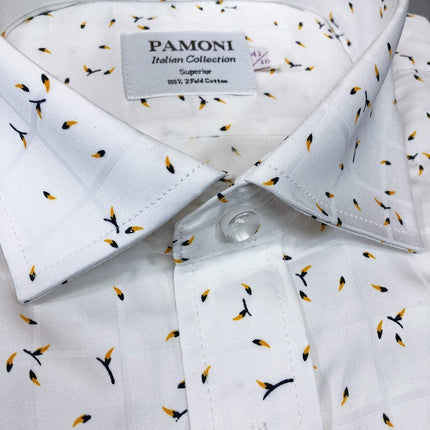 Pollen Motif Cotton Casual Shirt