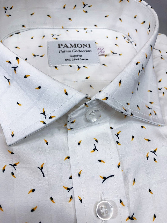 Pollen Motif Cotton Casual Shirt
