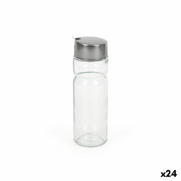 Cruet Quttin Transparent Silver Glass 0,2 L 5 x 5 x 15 cm (24 Units)