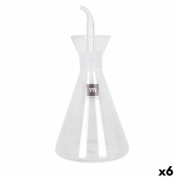 Cruet La Mediterránea Iraia Transparent Borosilicate Glass 500 ml (6 Units)