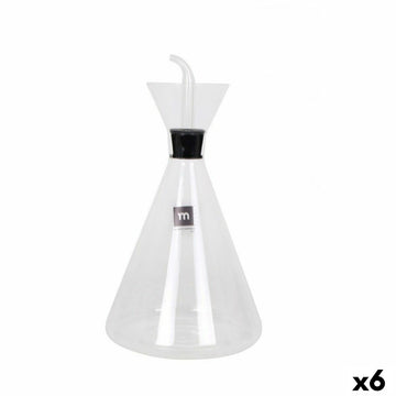 Cruet La Mediterránea Iraia Transparent Borosilicate Glass 1 L (6 Units)