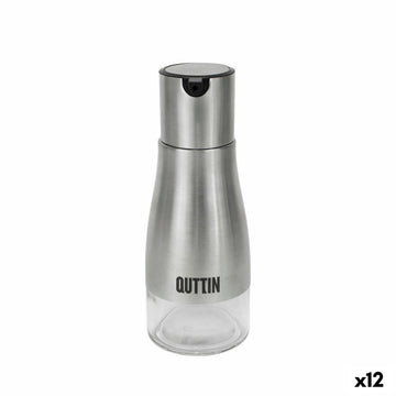 Cruet Quttin Transparent Silver Stainless steel 0,32 L (12 Units)