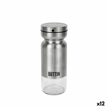 Cruet Quttin Transparent Silver Stainless steel 0,36 L (12 Units)