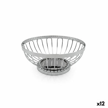 Breadbasket My Bar Silver Metal 17,5 X 7 CM (12 Units)