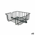 Napkin holder My Bar Black Metal 19 x 19 x 7,5 cm (12 Units)