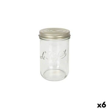Jar Le Parfait Wiss Transparent Golden 500 ml Hermetic (6 Units)