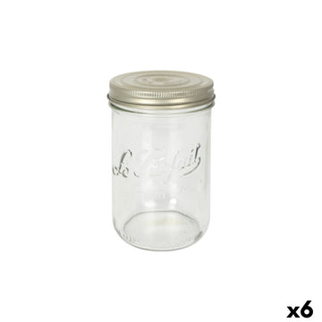 Jar Le Parfait Wiss Transparent Golden 1 L Hermetic (6 Units)