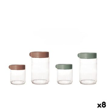 Tubs La Mediterránea Eden Glass polypropylene 4 Pieces (8 Units)