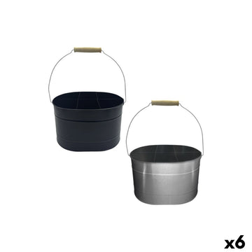 Bucket with Handle My Bar Metal 24,5 x 18 x 15 cm (6 Units)