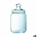 Jar Luminarc Club Transparent Glass 2 L (6 Units)