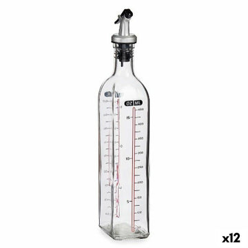Cruet Vivalto Transparent Glass Silicone polypropylene 500 ml (12 Units)