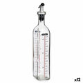 Cruet Vivalto Transparent Glass Silicone polypropylene 500 ml (12 Units)