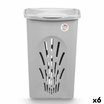 Laundry basket Stefanplast Grey Plastic 50 L 37 x 56 x 39 cm (6 Units)