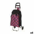 Shopping cart Kinvara Blue Pink 33 L 35,5 x 28 x 94 cm Rhombus (6 Units)