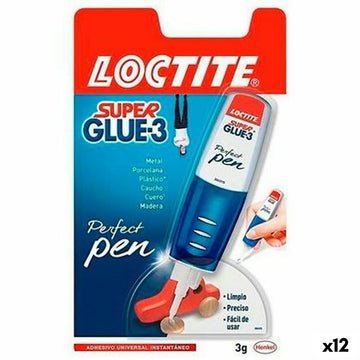 Instant Adhesive Loctite SUPER GLUE-3 Pen 4 g (12 Units)