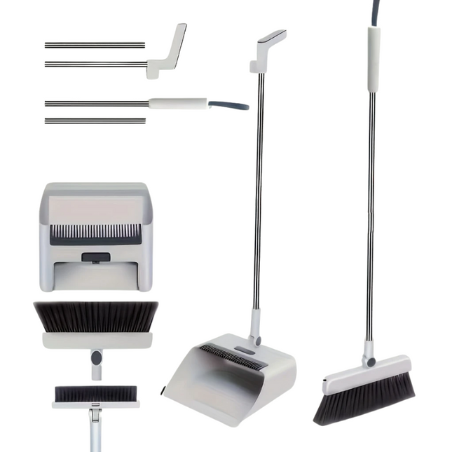 3-in-1 Home Cleaning Kit Broom Dustpan Brush