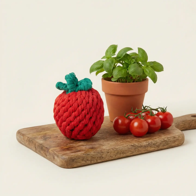 Handcrafted Tomato Pet Rope Toys